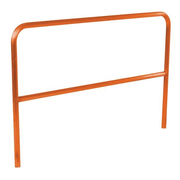 STEEL PIPE SAFETY RAILING 72 IN LENGTH ORANGE, Vestil, Mfr#: VDKR-6-OR